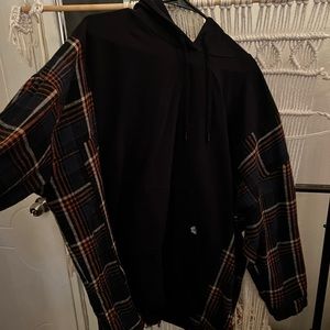 The Frankie Flannel Hoodie - Girrlscout